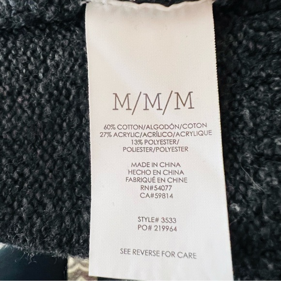 CABI #3533 Cultured Cardigan Sweater in Charcoal Gray Size M - Picture 11 of 11